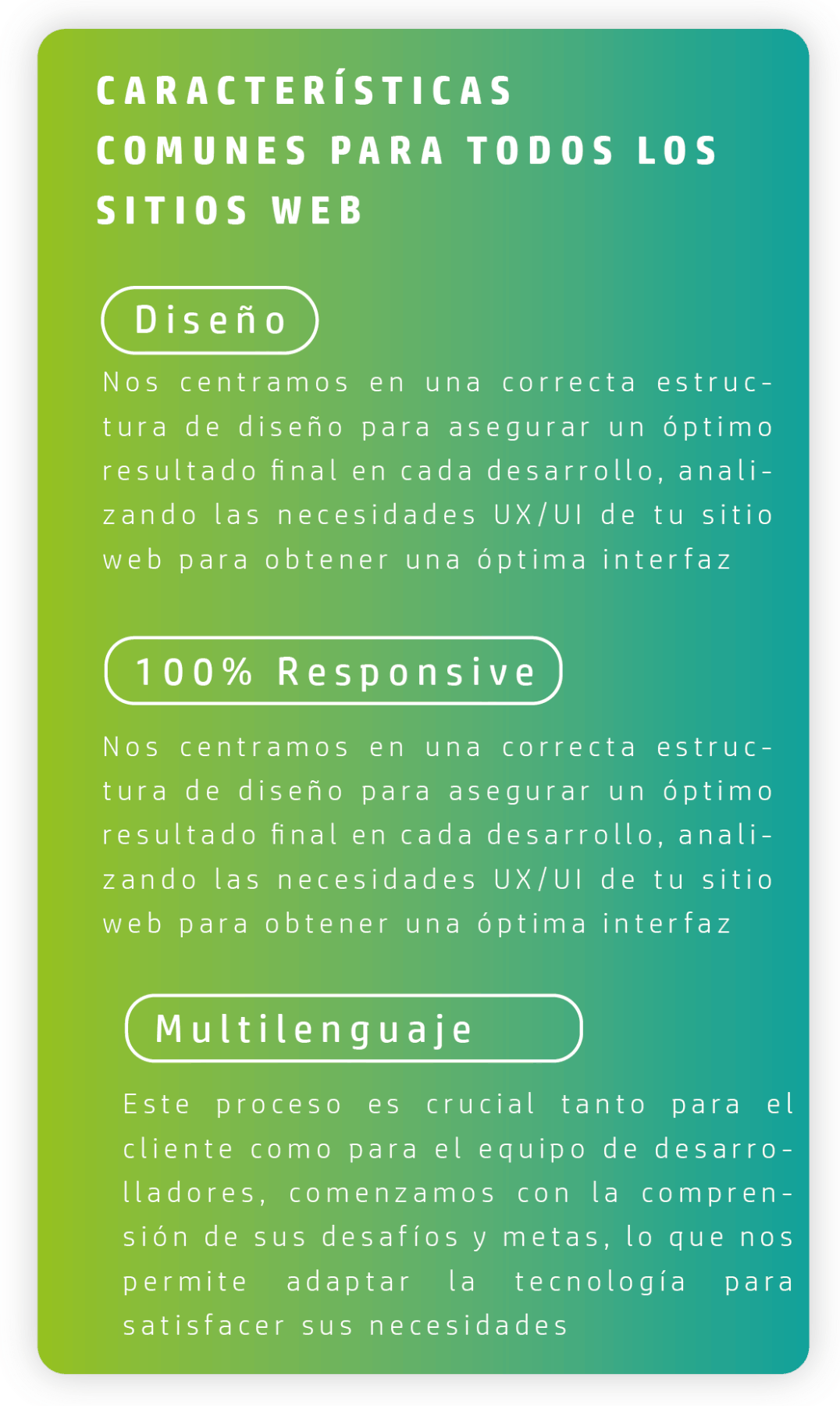 Diseño web, responsive, multilimgue 